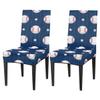 bisibuy Navy Blue Baseball Dining Chair Slipcovers Removable Washable Dining Room Chair Protector Cover Seat Slipcover Stretch Parson Chair Covers Set of 2, Forros para Sillas de Comedor view 1