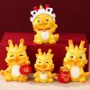 BESPORTBLE 4Pcs Chinese New Year Decorations 2024 Dragon, Mini Resin Year of Dragon Figurine Desktop Ornaments Chinese Zodiac Decoration view 1