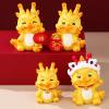 BESPORTBLE 4Pcs Chinese New Year Decorations 2024 Dragon, Mini Resin Year of Dragon Figurine Desktop Ornaments Chinese Zodiac Decoration view 3