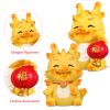 BESPORTBLE 4Pcs Chinese New Year Decorations 2024 Dragon, Mini Resin Year of Dragon Figurine Desktop Ornaments Chinese Zodiac Decoration view 4