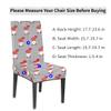 bisibuy Valentine Love Balloon Dining Chair Slicovers Stretch Chair Covers for Parsons Chair Slip Cover Removable Washable Chair Covers Protector for Dining Room, Hotel, Ceremony, Set of 2 view 2