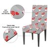 bisibuy Valentine Love Balloon Dining Chair Slicovers Stretch Chair Covers for Parsons Chair Slip Cover Removable Washable Chair Covers Protector for Dining Room, Hotel, Ceremony, Set of 2 view 3