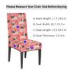 bisibuy Pugs Heart Shape Chair Cover Set of 2 Dining Room Chair Slipcover Kitchen Stretch Parson Chair Covers Protect for Party, Banquet, Home Decor view 2