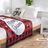 Christmas Blanket Winter Red Black Buffalo Plaid Cartoon Cute Snowman Soft Cozy Lightweight Throw Blanket for Bedroom Living Room Dorm Chair Sofa Travel 60x80in view 3