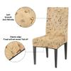 bisibuy Retro Music Notes Dining Chair Slicovers Stretch Chair Covers for Parsons Chair Slip Cover Removable Washable Chair Covers Protector for Dining Room, Hotel, Ceremony, Set of 2 view 3