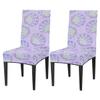 bisibuy Pearl Shells Gradient Dining Room Chair Slipcovers for Parson Chair Covers Protector Stretch Kitchen Dining Chair Cover Removable Washable for Home, Banquet Ceremony Wedding Party 2 PCS view 1