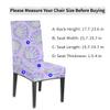 bisibuy Pearl Shells Gradient Dining Room Chair Slipcovers for Parson Chair Covers Protector Stretch Kitchen Dining Chair Cover Removable Washable for Home, Banquet Ceremony Wedding Party 2 PCS view 2