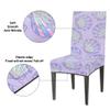 bisibuy Pearl Shells Gradient Dining Room Chair Slipcovers for Parson Chair Covers Protector Stretch Kitchen Dining Chair Cover Removable Washable for Home, Banquet Ceremony Wedding Party 2 PCS view 3
