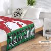 Christmas Blanket Winter Snowflake Cute Snowman Green Black Buffalo Plaid Red Soft Cozy Lightweight Throw Blanket for Kids Women Bedroom Living Room Dorm Chair Sofa Travel 50x60in view 3