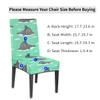 bisibuy Cartoon Walrus Chair Covers for Dining Room Set of 2 Stretch Dining Chair Covers Protectors Removable Kitchen Parson Chair Slipcovers for Home and Banquet Decor view 2