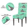 bisibuy Cartoon Walrus Chair Covers for Dining Room Set of 2 Stretch Dining Chair Covers Protectors Removable Kitchen Parson Chair Slipcovers for Home and Banquet Decor view 3