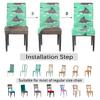 bisibuy Cartoon Walrus Chair Covers for Dining Room Set of 2 Stretch Dining Chair Covers Protectors Removable Kitchen Parson Chair Slipcovers for Home and Banquet Decor view 4