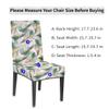 bisibuy Peacock Feathers Tropic Chair Covers for Dining Room Set of 2 Stretch Parsons Chair Slipcover Removable Dining Chair Protectors for Kitchen, Dining Room, Party, Banquet view 2