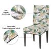 bisibuy Peacock Feathers Tropic Chair Covers for Dining Room Set of 2 Stretch Parsons Chair Slipcover Removable Dining Chair Protectors for Kitchen, Dining Room, Party, Banquet view 3