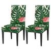 bisibuy 2 PCS Stretchy Dining Chair Covers Palm Leaf Petals Chair Covers for Dining Room Parsons Chair Slipcover Chair Protectors for Hotel, Dining Room, Ceremony, Banquet Wedding Party view 1
