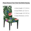 bisibuy 2 PCS Stretchy Dining Chair Covers Palm Leaf Petals Chair Covers for Dining Room Parsons Chair Slipcover Chair Protectors for Hotel, Dining Room, Ceremony, Banquet Wedding Party view 2