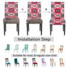 bisibuy Boho Modern Bright Dining Room Chair Slipcovers for Parson Chair Covers Protector Stretch Kitchen Dining Chair Cover Removable Washable for Home, Banquet Ceremony Wedding Party 2 PCS view 4