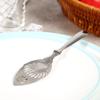 1pc 304 Stainless Steel Unique Design Cocktail Bar Glass Cup Drinking Filter Wormwood Spoon (Leaf Absinth Spoon) view 4