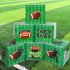 Hushee 6 Pcs Large Football Party Decorations 12 Inch Football Cardboard Box Backdrop Bowl Party decor Props Boxes for Birthday table centerpieces Supplies view 4