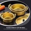 1set Korean Style Double Handled Non-stick Cooking Pot for Instant Noodles Chopsticks Aluminum Ramen Pot for Home Use Easy to Clean and Store view 2