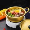 1set Korean Style Double Handled Non-stick Cooking Pot for Instant Noodles Chopsticks Aluminum Ramen Pot for Home Use Easy to Clean and Store view 3