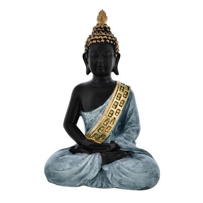 Purandev16 Samadhi Buddha Statue for Home Decor, Showpeice for Living Room, Sculpture for Table Dcor (27 X 17 CM) ER000A7