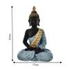 Purandev16 Samadhi Buddha Statue for Home Decor, Showpeice for Living Room, Sculpture for Table Dcor (27 X 17 CM) ER000A7 view 3