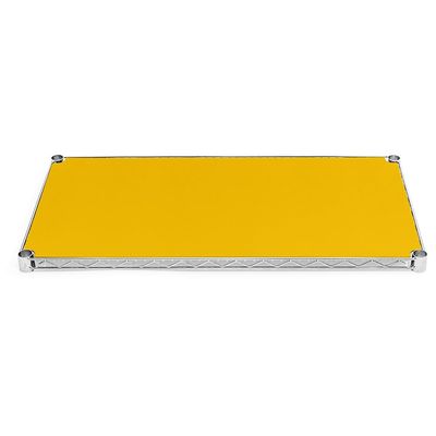Shelving Inc. 18" d x 18" w Plastic Wire Shelf Liners, Yellow, 4 Count