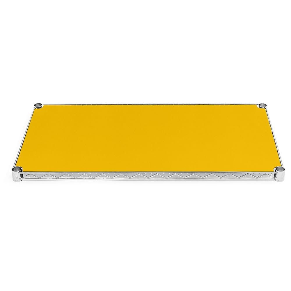 Shelving Inc. 18" d x 18" w Plastic Wire Shelf Liners, Yellow, 4 Count