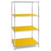 Shelving Inc. 18" d x 18" w Plastic Wire Shelf Liners, Yellow, 4 Count view 2