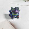 Natural Quartz Crystal Toothless Fly Dragon Figurine Reiki Healing Crystal Stone Skull Statue Crafts Halloween Home Decoration (Titanium Coated) view 1