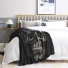 zcwl Skull Blanket Twin Size, Gothic Fleece Throw Blanket for Couch Bed Sofa, Goth Skeleton Patterned Blankets and Throws, Super Soft Cozy Plush Flannel Blanket, 60x80, Decor & Gift view 3