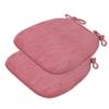1/2/4 Packs Plush Seat Cushion / Dining Chair Cushion, Removable And Washable Non-slip Chair Pads, Suitable For Kitchen Dining Room Living Room Office ( Color : Pink , Size : 40*43cm (2packs) ) view 1