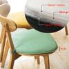 1/2/4 Packs Plush Seat Cushion / Dining Chair Cushion, Removable And Washable Non-slip Chair Pads, Suitable For Kitchen Dining Room Living Room Office ( Color : Pink , Size : 40*43cm (2packs) ) view 3