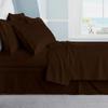 AHJ Beddings Full-XL Size 8 Piece Bed in a Bag 600 Thread Count 100% Egyptian Cotton - (500GSM Comforter Set with 19 inch Deep Fitted, Flat, Bed Skirt, Pillowcases & Shams) - Chocolate view 3