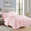 AHJ Beddings Full Size 8 Piece Bed in a Bag 600 Thread Count 100% Egyptian Cotton - (500GSM Comforter Set with 19 inch Deep Fitted, Flat, Bed Skirt, Pillowcases & Shams) - Pink view 1