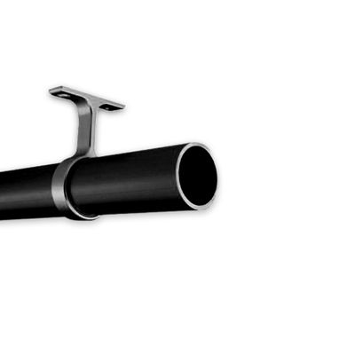 B&B Hardware Round Wardrobe Closet Rod Kit 33 mm Thick Anodized Aluminum - Dark Oil-Rubbed Bronze - 12 To 89 Inches Long