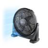 Comfort Zone 20-Inch High-Velocity Floor Fan with 3 Speeds, 180 Adjustable Tilt  Powerful Bedroom Fan for White Noise & Cooling, Black view 1