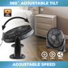 Comfort Zone 20-Inch High-Velocity Floor Fan with 3 Speeds, 180 Adjustable Tilt  Powerful Bedroom Fan for White Noise & Cooling, Black view 4