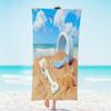 evimo Quick Dry Beach Towel, Oversized Soft Beach Starfish Shell Bath Towel, Quick Dry Sandless Beach Towel for Bathroom, Pool, Outdoor Camping and Sports, 31 x 61 inches view 1