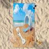 evimo Quick Dry Beach Towel, Oversized Soft Beach Starfish Shell Bath Towel, Quick Dry Sandless Beach Towel for Bathroom, Pool, Outdoor Camping and Sports, 31 x 61 inches view 3