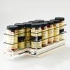Vertical Spice - Narrow Pullout Spice Rack - Sliding Drawer for Kitchen Organization - Pantry Organizers and Storage - 2 Drawers - 10 Spice Jar Capacity (4.6" W x 5.0" H x 10.6" D, Cream) view 3