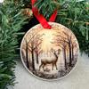 Christmas Ornaments Set of 6 - Assorted Deer Hanging Tree Decorations - Unbreakable Holiday Ornaments view 3