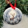 Christmas Ornaments Set of 6 - Assorted Deer Hanging Tree Decorations - Unbreakable Holiday Ornaments view 4