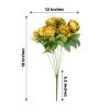 18-inch Tall Gold Silk Rose Bushes Artificial Flowers - Wedding Ceremony Party Events Reception Home Decorations Supplies Supplies view 2
