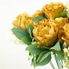 18-inch Tall Gold Silk Rose Bushes Artificial Flowers - Wedding Ceremony Party Events Reception Home Decorations Supplies Supplies view 4