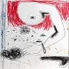 Unknown Artist, Abstracted Nude Pastels and Mixed Media on paper, signed Saito lower right view 1
