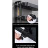 BAHELS Shower Caddy Shower Caddy Bathroom Floating Shelves, Foldable Shelf with Towel Holder Bath Shower Corner Storage over the Toilet Bathroom Organizer view 3