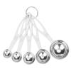 5pcs Measuring Spoon Set, Heavy Duty Stainless Steel Measuring Cups for Cooking Baking, Tablespoon Teaspoon for Dry or Liquid Ingredients, Fits in Spice Jar, 1/4 1/2 1 tsp, 1/2 1 tbsp view 1