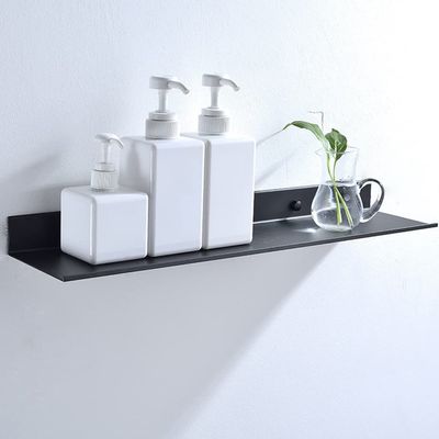 BAHELS Shower Caddy Bathroom Accessories, Space Aluminum Black Bathroom Shelves, Kitchen Wall Shelf, Shower Storage Rack, 30-60cm Bathroom Organizer (Color : 60cm-Black)